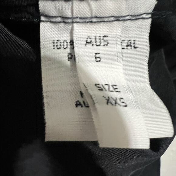 Mela Purdie Top Dress Tunic Womens XXS Oversized Navy Blue Button Down - Picture 5 of 7